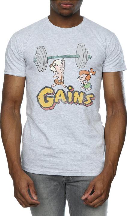 Image du produit The Flintstones - T-shirt BAM BAM GAINS DISTRESSED - Homme (3XL)