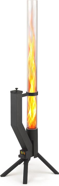Gardenflare Feuerrohr – elegante Edelstahl Feuersäule und Pelletfackel - schwarz