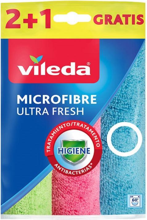 Image du produit Vileda 4023103217409 Chiffons de nettoyage Microfibre Multicolore (e) (1 pcs)