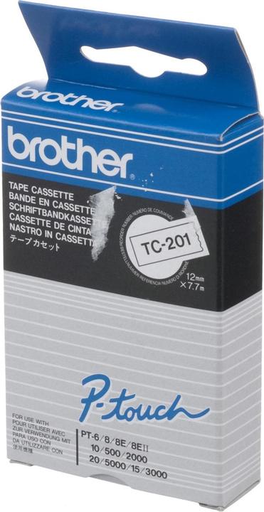 Actual product image Brother Tc-201 (1.20 cm, Black)