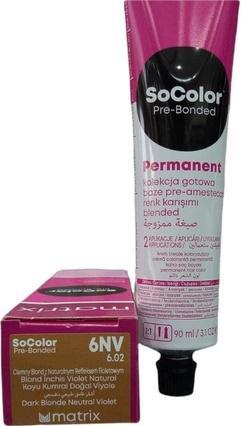 Produktbild Matrix So Color Pre-Bonded 6Nv 90Ml (6NV Dark Blond Neutral Violet)