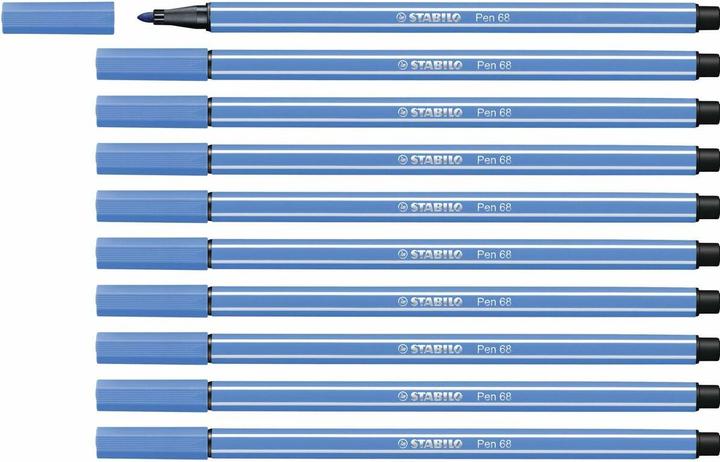 Productafbeelding STABILO Pen 68 (Donkerblauw, 10 x)