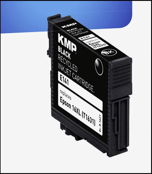 Produktbild KMP E141 Tintenpatrone kompatibel mit Epson T1631 (BK)