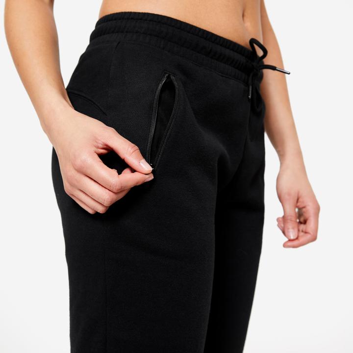 Image du produit Domyos Pantalon de jogging femme Slim - noir (W35)