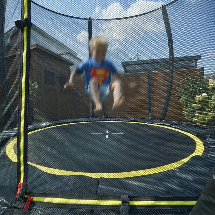 Produktbild Gartenfreude Kinder Trampolin 244 cm Sprungtuch und Sicherheitsnetz (244 cm)