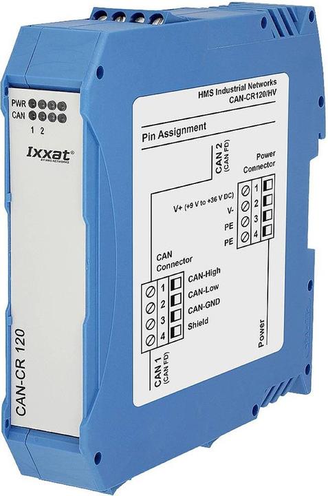 Actual product image Ixxat 1.01.0210.20210 CAN-CR120/HV CAN/CAN-FD Repeater 1 pc.