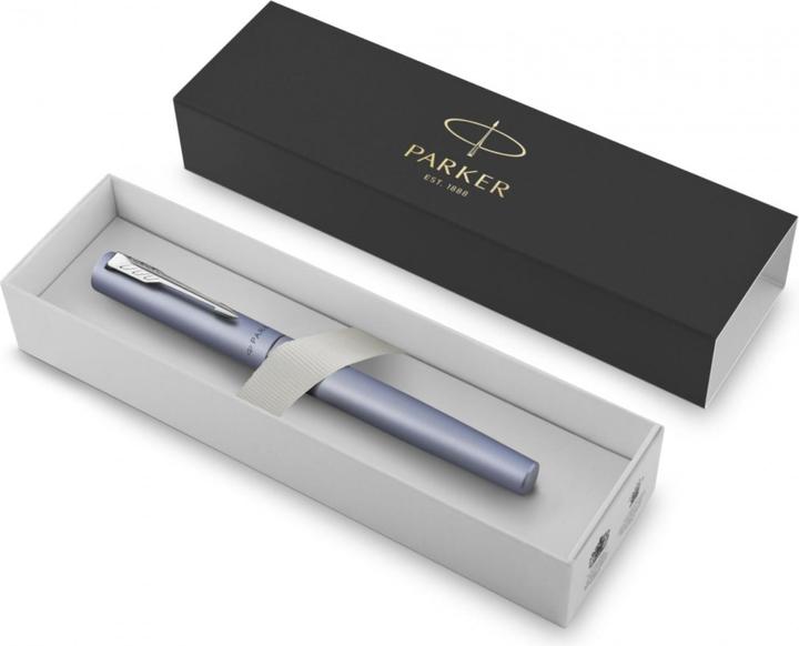 Actual product image Parker Pen Scooter Vector XL Metallic C.C F (Silver-Blue, 1 x)