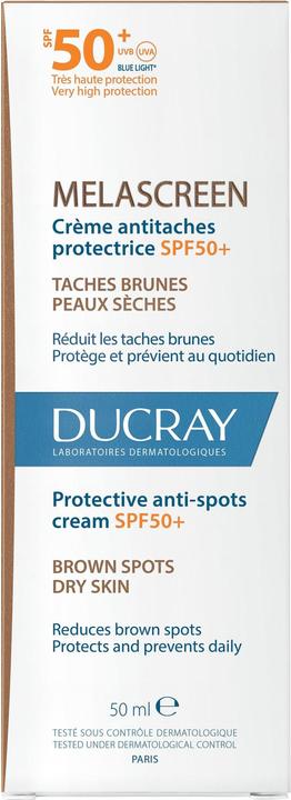 Immagine prodotto Ducray Crema Melascreen anti-macchie (Crema solare viso, SPF 50+, 50 ml, 68 g)