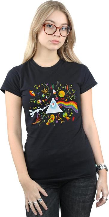 Actual product image Pink Floyd Womens/Ladies Miro 70s Prism Cotton T-Shirt (XL)