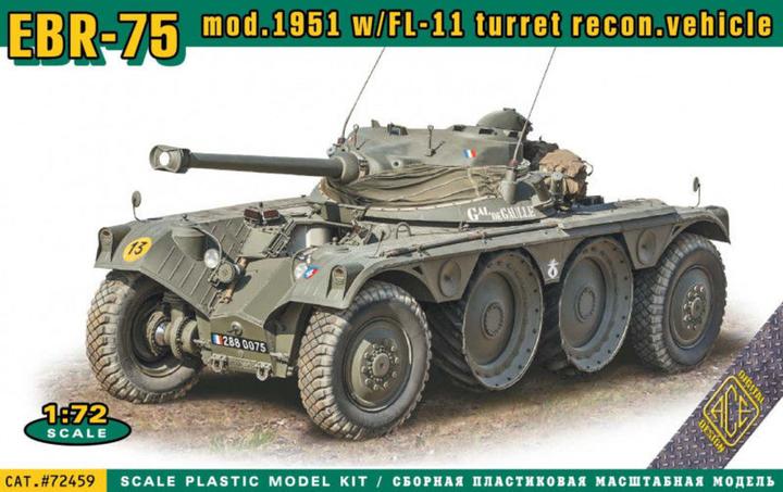 Actual product image Ace EBR-75 mod.1951 w/FL-11 turret recon. vehicle