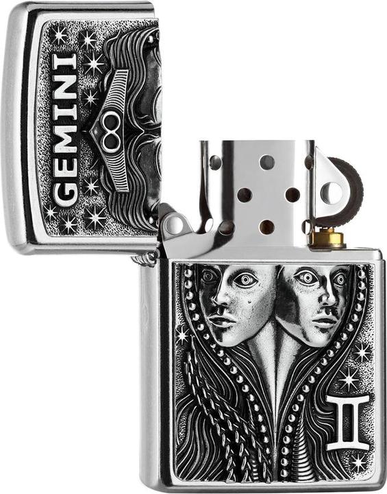 Produktbild Zippo Neu Sternzeichen Zwilling Emblem