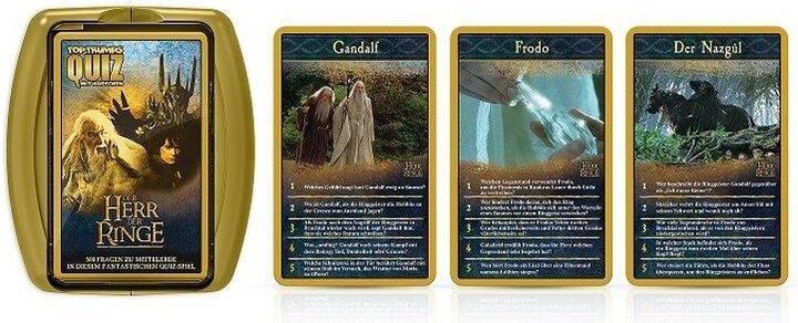 Productafbeelding Winning Moves WIN46301 - Top Trumps Quiz: Lord of the Rings - kennisspel (EN), voor 2 spelers, vanaf 8 jaar (Duits)
