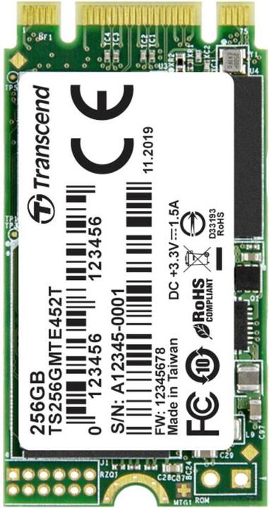 Image du produit Transcend SSD interne M.2 PCIe NVMe 2242 MTE452T (256 Go, M.2 2242)