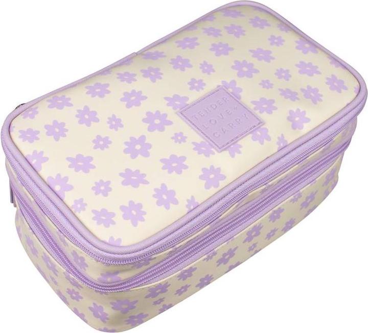 Immagine prodotto Tender Love + Carry Lilac Cream Daisy Fun Double Zip Utility