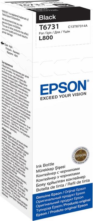 Actual product image Epson T6731 BLACK INK BOTTLE 70ML (FC)