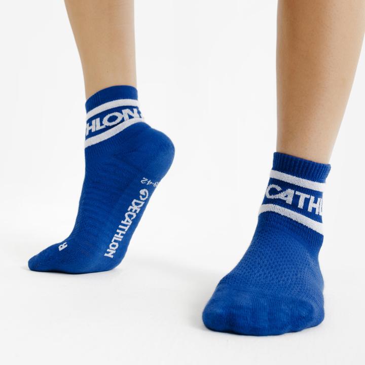 Immagine prodotto Decathlon Socken Low 3er-Pack - blau/grün (39, 42)