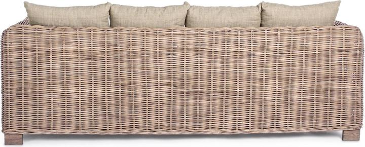 Produktbild Bizzotto Gartensofa Rattan mit Kissen Fortaleza (3-Sitzer)