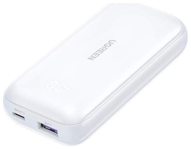 Actual product image Ugreen Power Bank 10000mAh 30W Power Delivery / Quick Charge 3.0 Λευκό (10000 mAh, 30 W, 30 Wh)