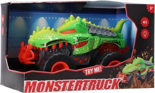 Actual product image Rapid wheels Monster Truck Dino Green With Light And Sound