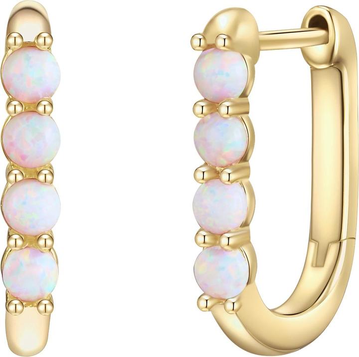 Produktbild Glanzstücke München Damen Sterling Silber Opal (synth.) gelbgold - 28561 (Sterling Silber)