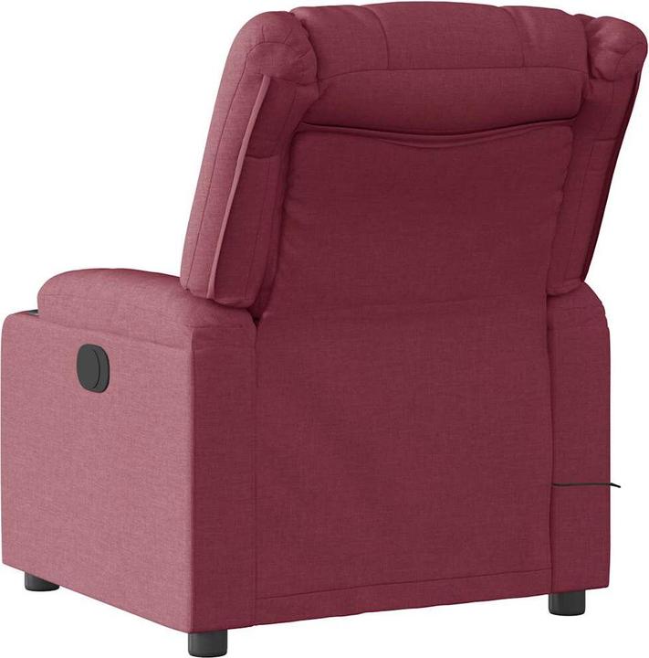 Image du produit VidaXL Fauteuil de massage vin rouge tissu