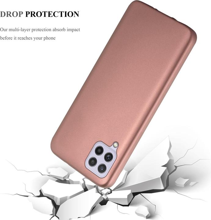 Actual product image Cadorabo TPU Matt Metallic Sleeve (Samsung Galaxy M22, Samsung Galaxy A22, Samsung Galaxy A32)