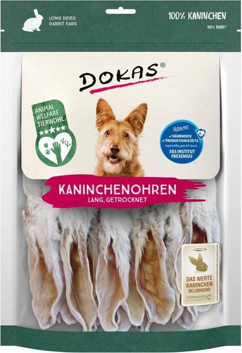 Produktbild Dokas Kaninchenohren mit Fell getrocknet (Adult, 1 Stk., 180 g)