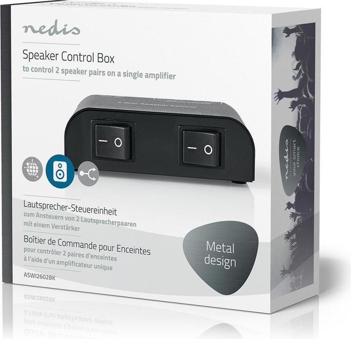 Actual product image Nedis Loudspeaker Control Box| 2-Port| Terminals| Loudspeaker Impedance 4-16