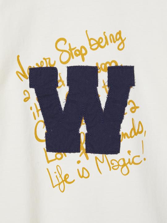 Image du produit Vertbaudet T-shirt garçon avec lettres appliquées, coton recyclé (128)