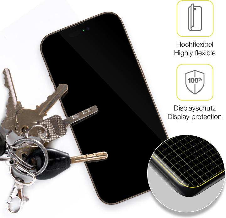 Image du produit Dipos Film de Protection d’écran Full-Cover 3D (1 pièce(s), Apple iPhone 16 Pro Max)