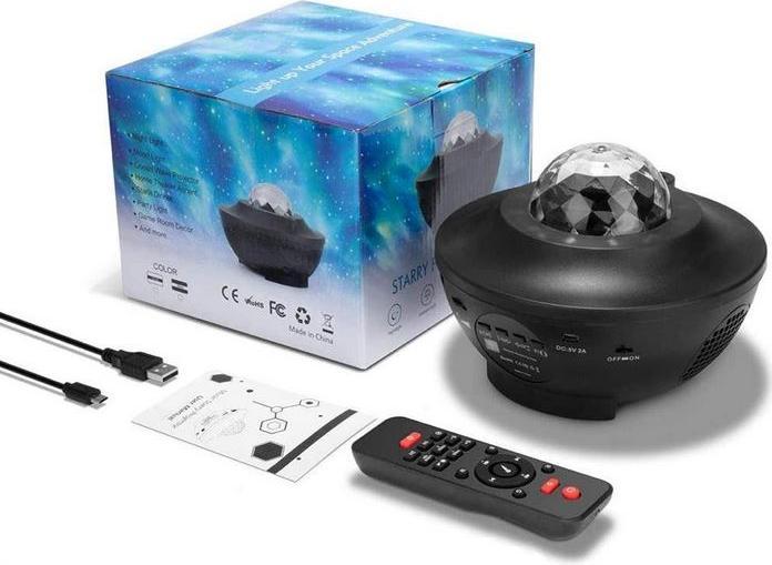 Image du produit PhoneLook Projecteur d'étoiles LED Stars multi-color jeu de lumière nuit avec télécommande
