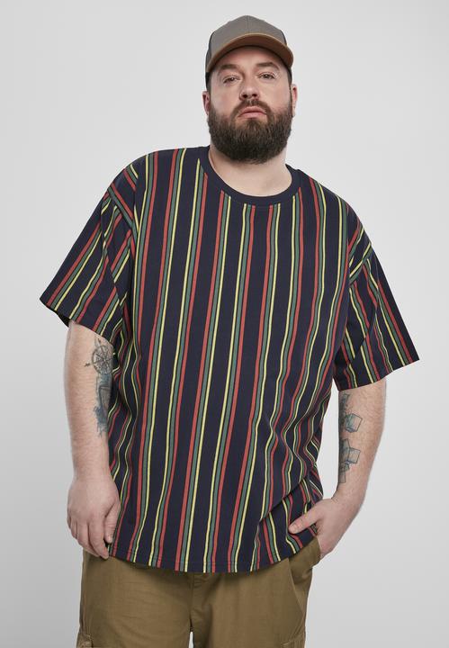 Immagine prodotto Urban Classics Maglietta stampata a righe retrò sovradimensionata (5XL)