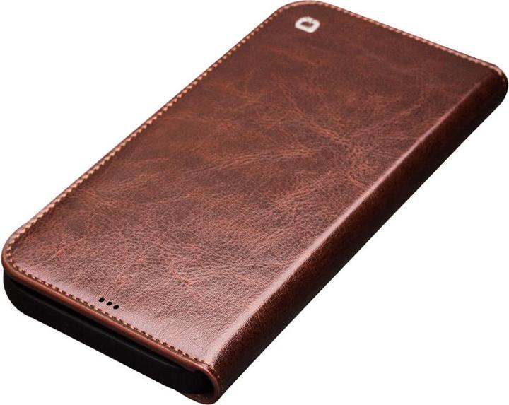 Actual product image QiAlino Fourre Flip cuir véritable (Apple iPhone 13 Pro Max)