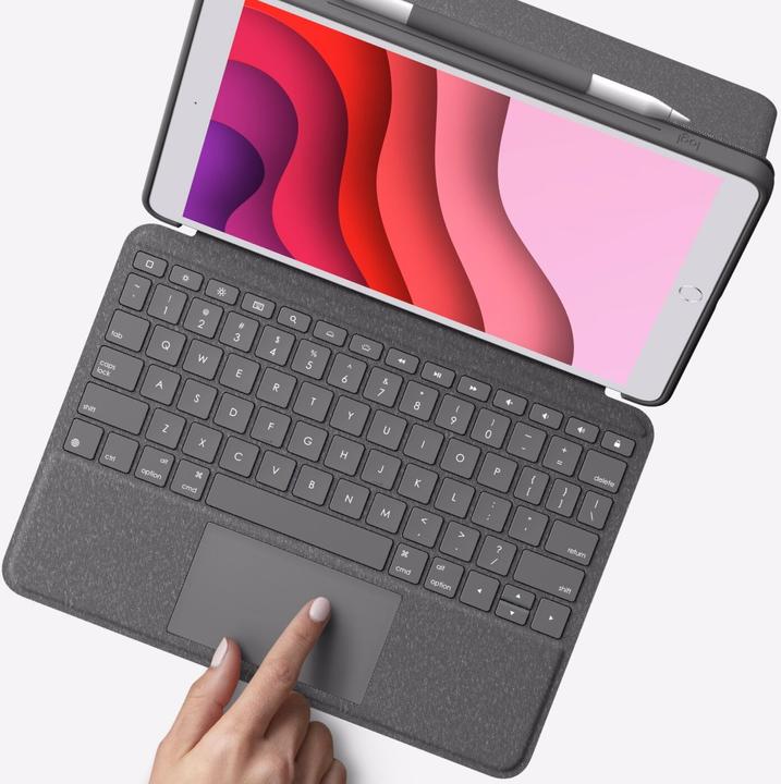 Produktbild Logitech Combo Touch (Eng. Int., iPad 2019 (7. Gen), iPad 2020 (8. Gen), iPad 2021 (9. Gen))