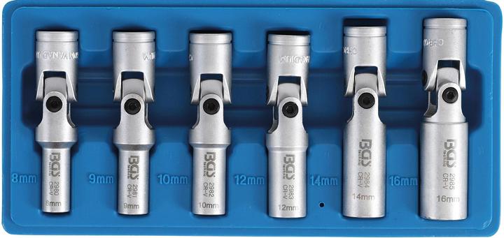 Immagine prodotto BGS Set di chiavi universali per candelette, esagono attacco quadro 10 mm (3/8") SW 8...