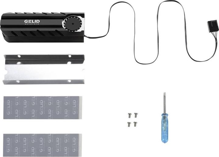 Actual product image Gelid HS-M2-SSD-22 IceCap Pro M.2 SSD hard drive cooler