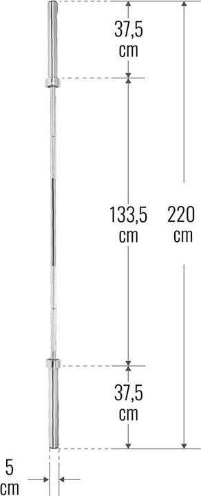 Actual product image Gorilla Sports Barbell bar