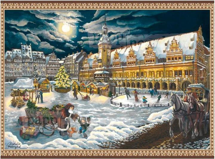 Pappnoptikum Leipzig - Altes Rathaus Markttreiben (Mini-Adventskalender)