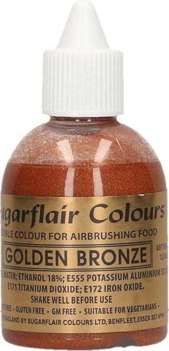 Actual product image Sugarflair Airbrush dye - bronze