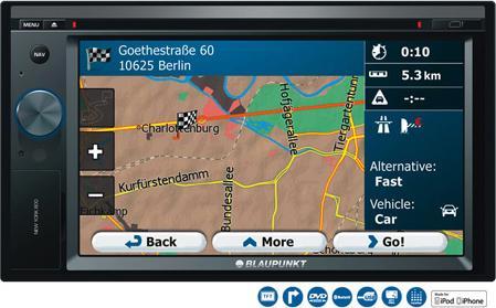 Produktbild Blaupunkt New York 800, 6.2", Navigation, DVD, Bluetooth