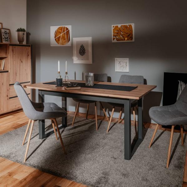 Image du produit Homestyle4u Style industriel (160 x 90 x 75 cm)