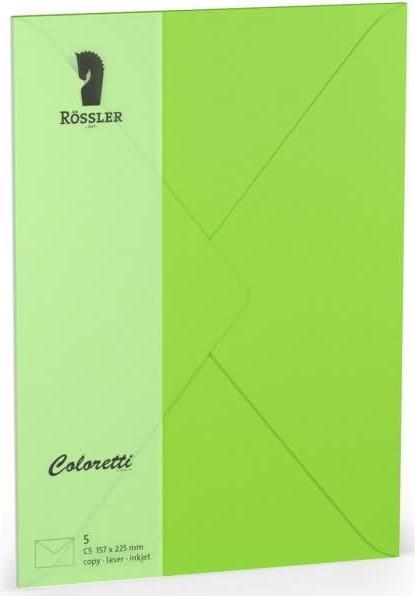 Actual product image Magni 220711522 - Coloretti envelopes, 80 g/m², DIN C5, light green, 5 pcs. (C5, 5 x)