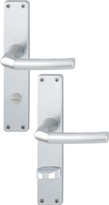 Produktbild Hoppe Langschildgarnitur WC 2534014 Birmingham 1117/202SP Lochabstand 78 mm silber (Türschildgarnitur)