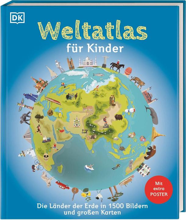 Actual product image Weltatlas für Kinder (German, DK Verlag - Kids, Martin Lehr, 2024)