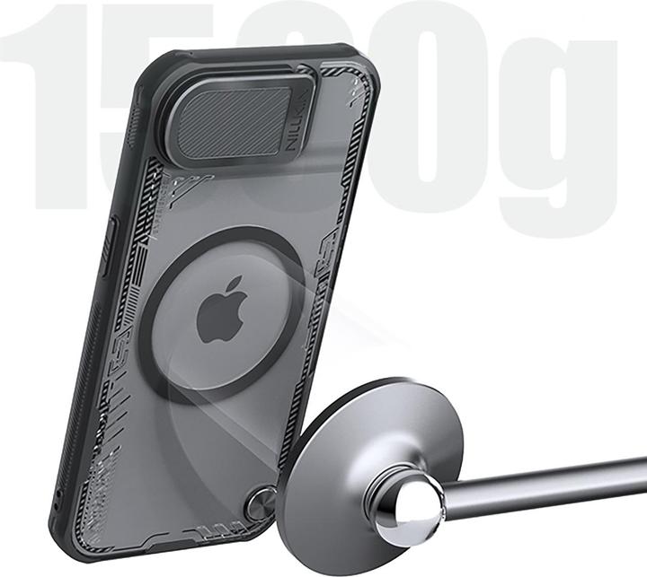 Produktbild Nillkin Iceblade Prop Magnetische Hülle mit Objektivabdeckung und Ständer für iPhone 16e - Schwarz (Apple iPhone 16e)
