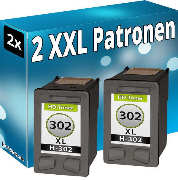 Image du produit Druckfuxx 2x TINTE PATRONEN für HP 302 XL DeskJet 1110 2130 3630 3631 3632 3633
