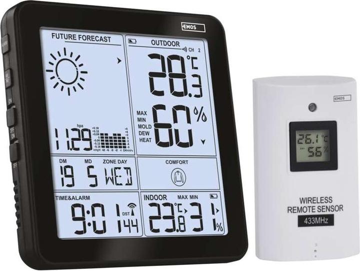 Image du produit Emos Station météo sans fil E5080