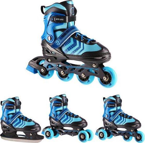 Immagine prodotto Nils NH18192A 4in1 NERO E BLU TAGLIA M. L(39-43) PATTINI INLINE CON DIMENSIONE. TUL. HOCKEY SU GHIACCIO (39, 40, 41, 42, 43)