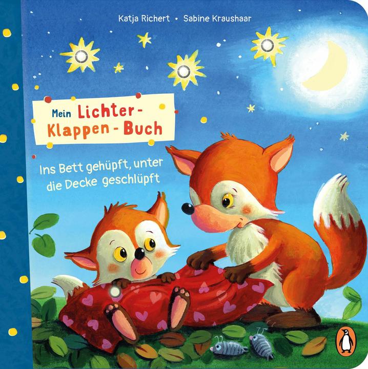Produktbild Mein Lichter-Klappen-Buch - Ins Bett gehüpft, unter die Decke geschlüpft (Deutsch, Katja Richert, 2024)