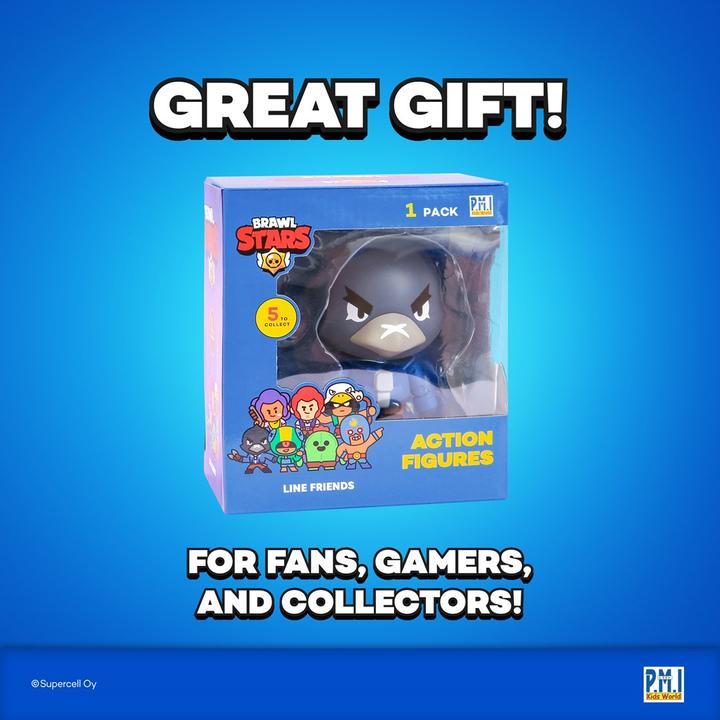 Actual product image Pmi Kids World BRAWL STARS S1 ACTION FIGURES 11cm - CROW